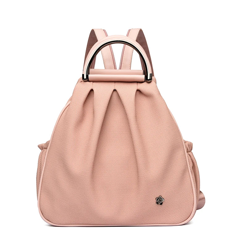 Women Large Capacity Nylon Lightweight Travel Bag Teenager Girls Backpack Anti-Theft Design for Hiking Commuting School Backbag