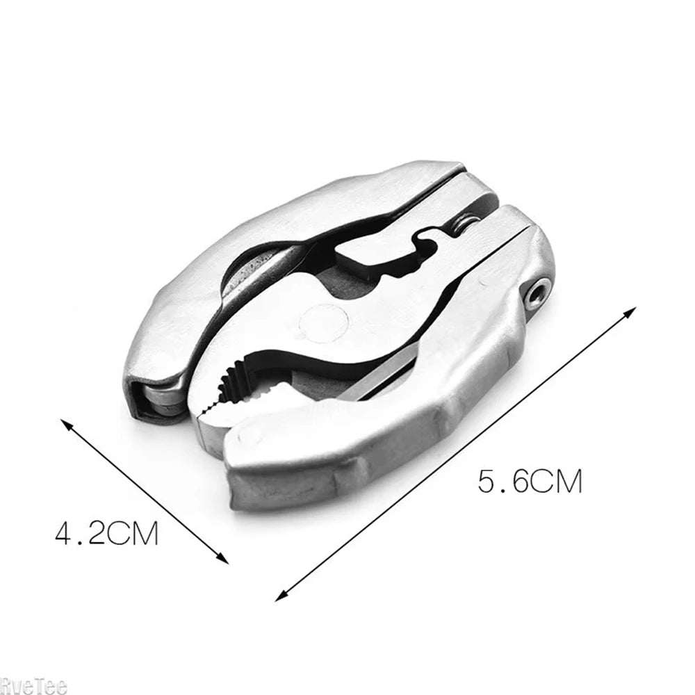 Multifunction Outdoor pliers Folding Plier Mini Stainless Steel Folding Screwdriver Portable Camping Tools Hiking Accessories