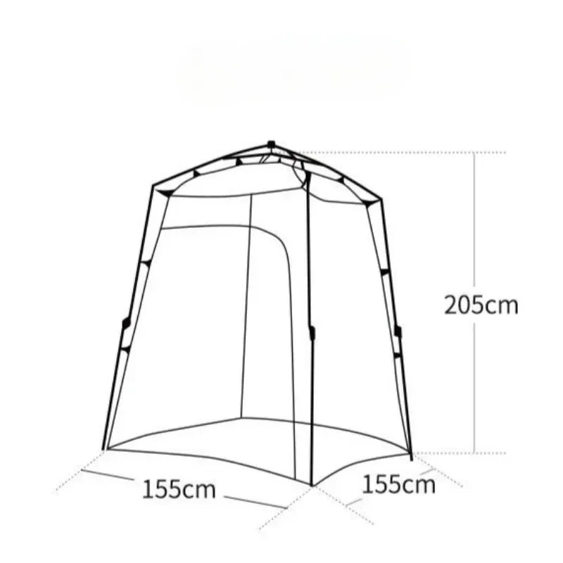 Automatic Speed Opening Single Tent Outdoors Portable Toilet Take Bath Change Clothes Windproof Multifunction Tents Ventilate