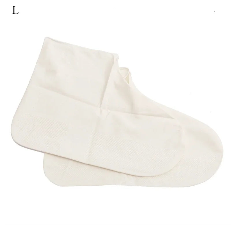 1 Pair Latex Shoe Covers for Rain Waterproof Thickened Reusable Boots Covers for Men Women Cycling Climbing Travel Hiking Camp