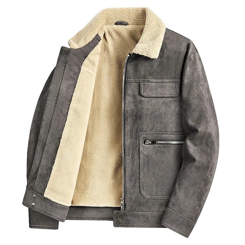 Men's Cotton Lamb Wool Jacket Trend Casual Outdoors Styles Men's Clothing Warm Coat Men Windbreak Autumn Winter Brand Jackets