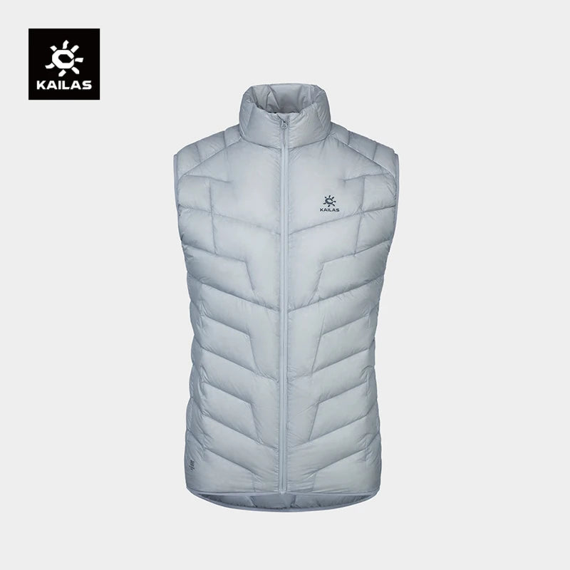 KAILAS New Men's GT ZREO Goose Down Vest 900FP Winter Warm Lightweight Hydrophobic Goose Down Vest For Hiking Travel KG2443119