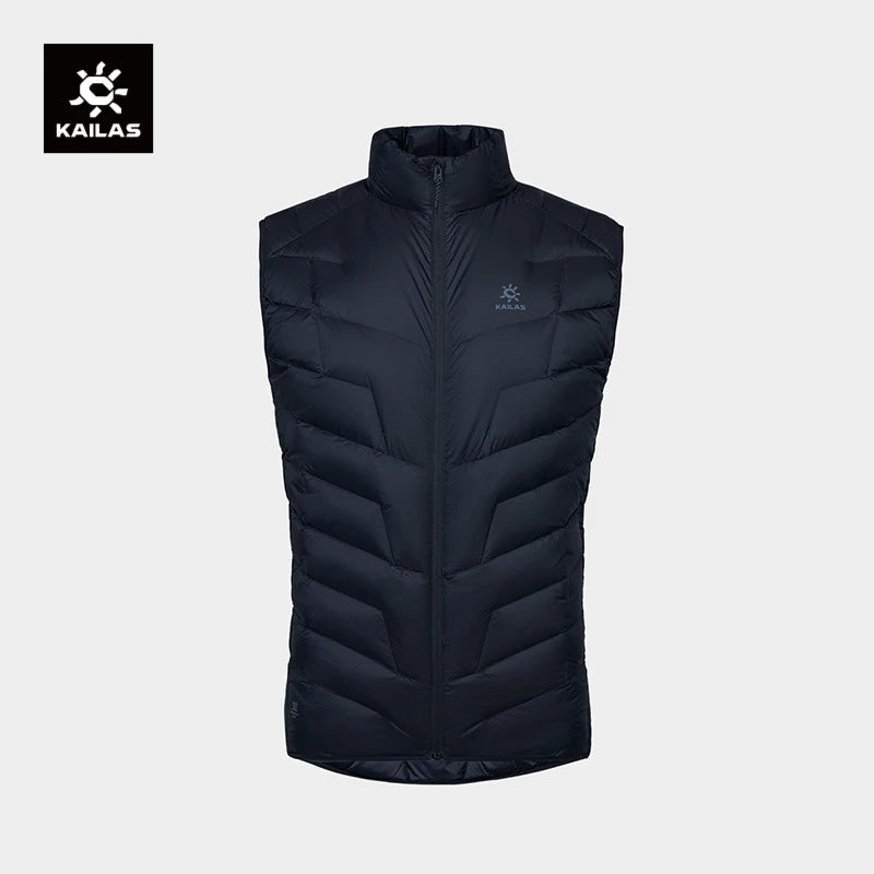 KAILAS New Men's GT ZREO Goose Down Vest 900FP Winter Warm Lightweight Hydrophobic Goose Down Vest For Hiking Travel KG2443119