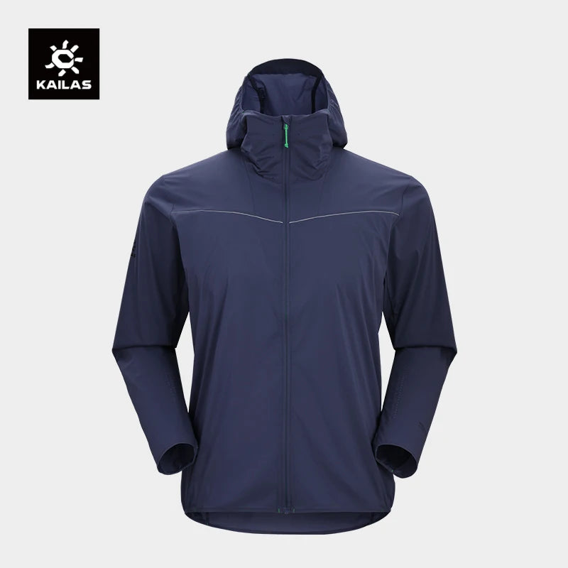 KAILAS Outdoor Hooded Sun-Protective Windbreaker Jacket Hiking Travel Camping Casual Zipper Trench Jackets KG2426112