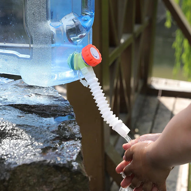 5L 8L 12L Outdoor Water Bucket Portable Water Tank Driving Water Container With Faucet Camping Hiking Picnic Water Bottle