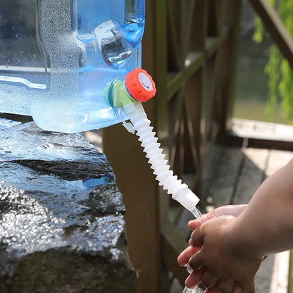 5L 8L 12L Outdoor Water Bucket Portable Water Tank Driving Water Container With Faucet Camping Hiking Picnic Water Bottle