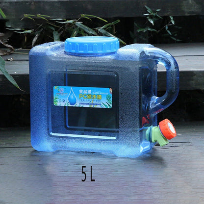 5L 8L 12L Outdoor Water Bucket Portable Water Tank Driving Water Container With Faucet Camping Hiking Picnic Water Bottle