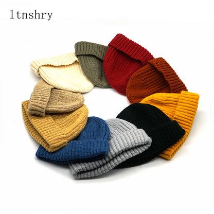 2019 new Winter Cashmere Hat for Women men Beanie Hip Hop fashion Winter Beanie Hat Knitted Warm Caps Unisex Warm Hat