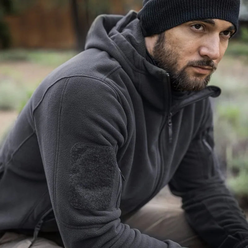 Men US Militar Winter Thermal Fleece Tactical Jacket Outdoors Sports Hooded Coat Militar Softshell Hiking Outdoor Sports Jackets