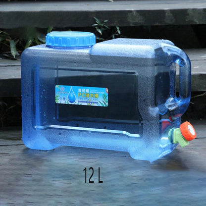 5L 8L 12L Outdoor Water Bucket Portable Water Tank Driving Water Container With Faucet Camping Hiking Picnic Water Bottle
