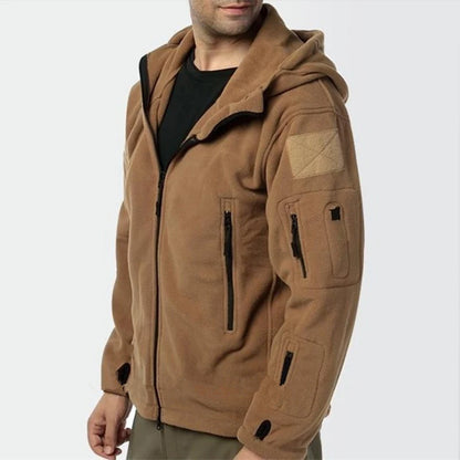 Men US Militar Winter Thermal Fleece Tactical Jacket Outdoors Sports Hooded Coat Militar Softshell Hiking Outdoor Sports Jackets