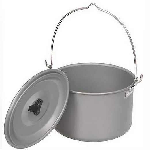 Outdoors 4-6 People Camping Non-stick Pan Camping Hanging Pot Cauldron Team Bonfire Have A Picnic Pot Portable Picnic