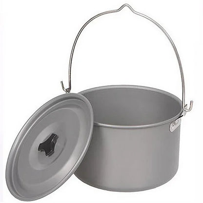 Outdoors 4-6 People Camping Non-stick Pan Camping Hanging Pot Cauldron Team Bonfire Have A Picnic Pot Portable Picnic