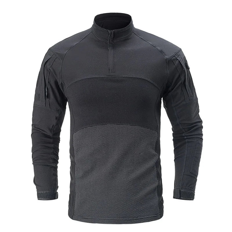 Men Outdoor New Tactical Camo Frog Shirts Wear Resistant Scratchproof Breathable T-shirt Climbing Combat Hunting Men Shirt