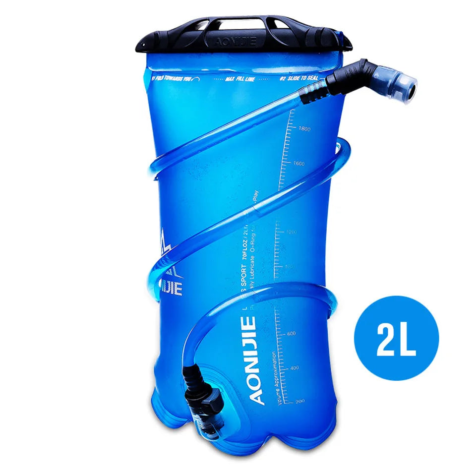 AONIJIE New 2000ML1.5L 2L 3L Outdoor Cycling Running Foldable TPU Water Bag Sport Hydration Bladder for Camping Hiking Climbing
