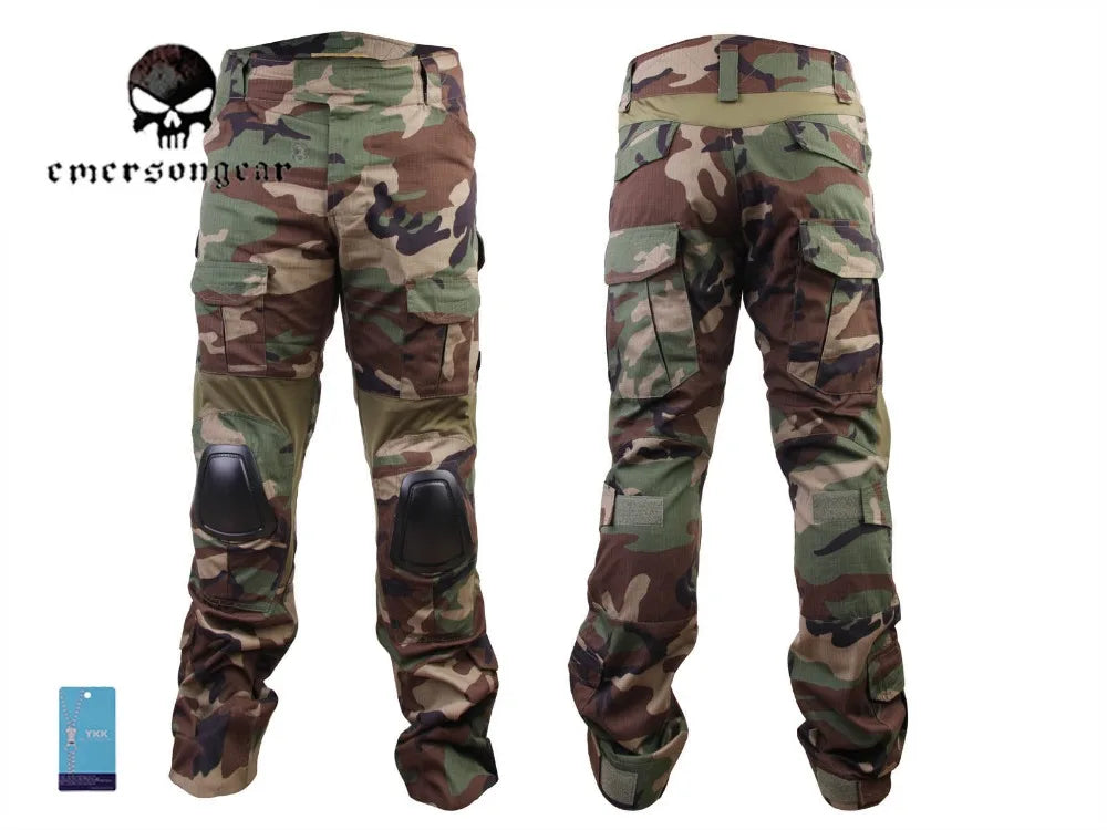 emersongear-Gen3 Combat Shirt and Pants,Airsoft Suit, tactical bdu uniform, outdoors, hunting,Woodland,EM9278 EM9351WL