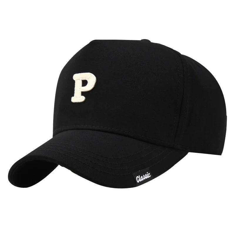 Big Head Hard Cotton 5 Panels Baseall Cap Outdoors Leisure Curved Peak Sun Hat Adult Hiphop Snapback Caps 56-60cm 60-65cm