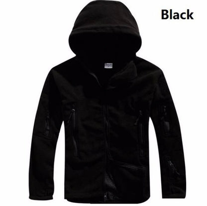 Men US Militar Winter Thermal Fleece Tactical Jacket Outdoors Sports Hooded Coat Militar Softshell Hiking Outdoor Sports Jackets