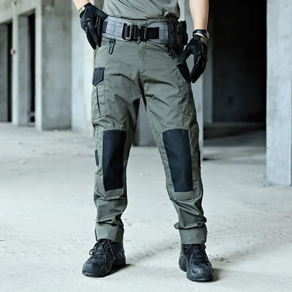 Tactical Pants Men Multi-Pocket Outdoor Cargo Pants Combat Trousers Men's Wear-Resistant Hiking Work Trousers Male