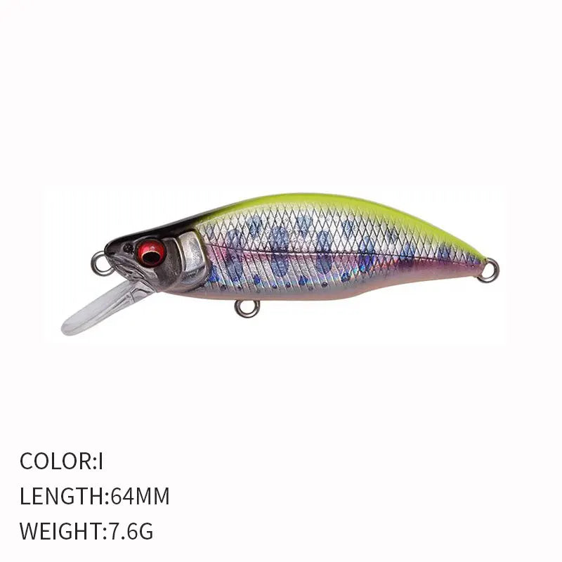 Fishing 64mm 7.6g Swimbaits Bass Big Fish Crankbaits Fishing Lure Sinking Wobblers for Pike Minnow Lure Fishing Tackle