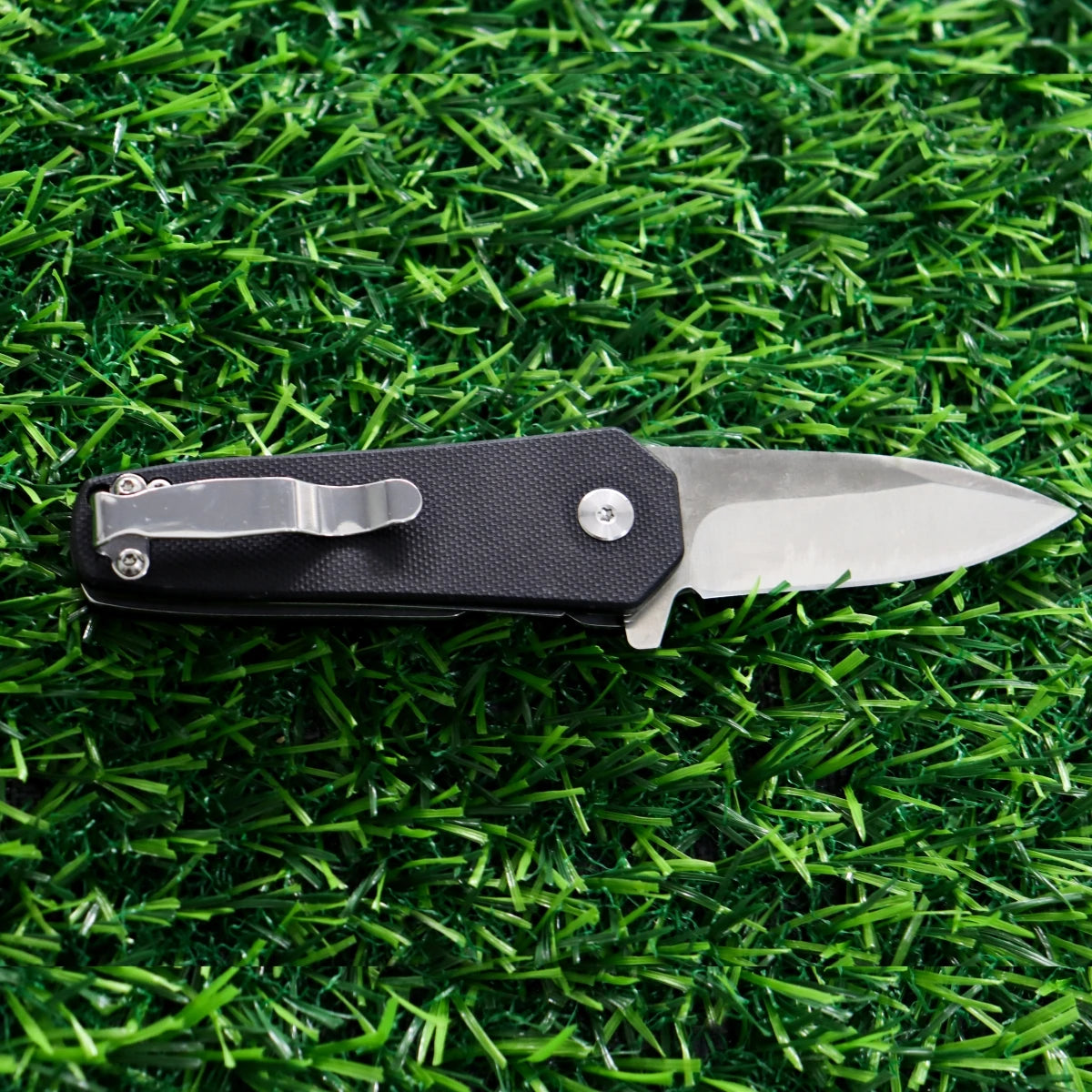 Premium Stainless Steel Pocket Knife Men’s folding EDC multi-tool (outdoors/fruit) – G10 handle. For camping, hiking, exploration, DIY, daily use, fishing & hunting. Great gift for men: Valentine’s/Father’s Day.