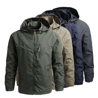 Mens Waterproof Field Jacket Fishing Hiking Jackets Climbing Coat Tactical Trekking Jacket Softshell Windbreaker Hunting Clothes