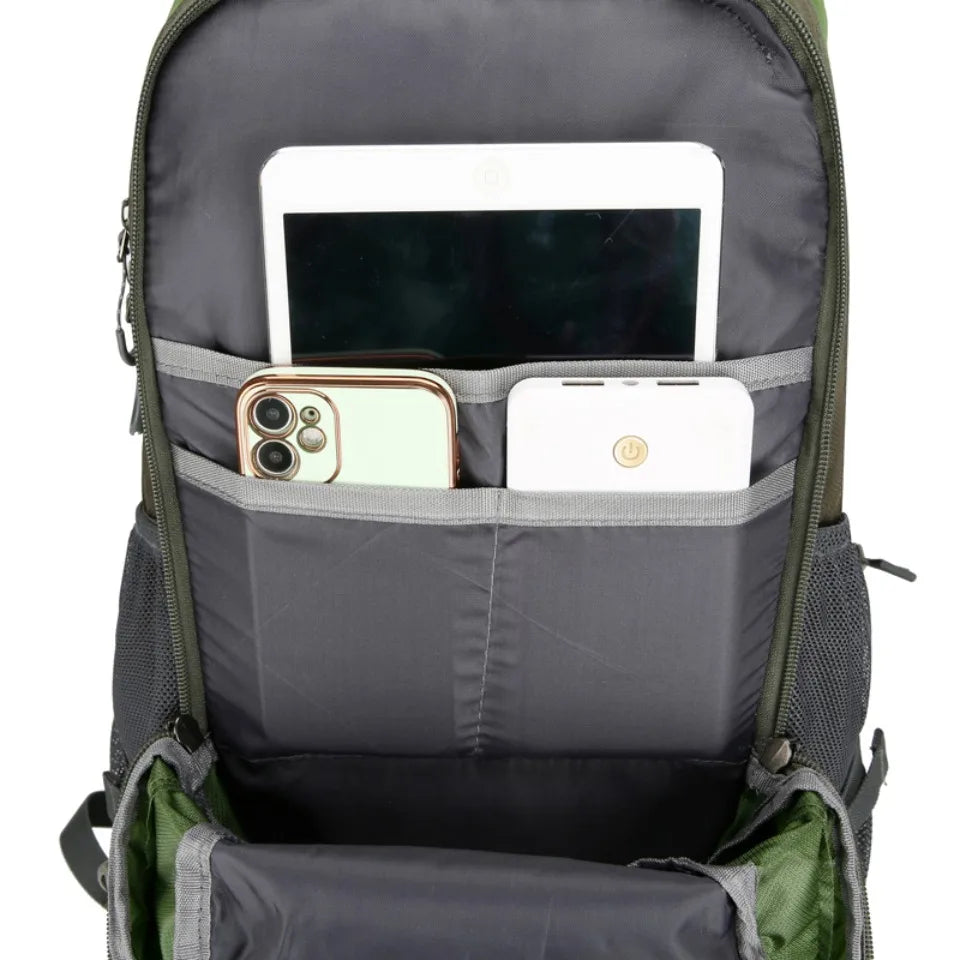 40L Travel Backpack Camping Men Large Hiking Bag Tourist Rucksack Waterproof Outdoor Sports Climbing Mountaineering Bag Luggage