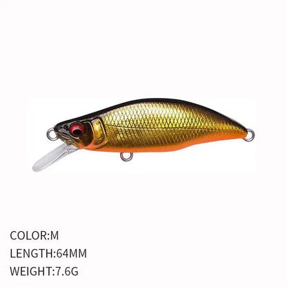 Fishing 64mm 7.6g Swimbaits Bass Big Fish Crankbaits Fishing Lure Sinking Wobblers for Pike Minnow Lure Fishing Tackle