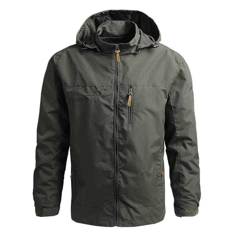 Mens Waterproof Field Jacket Fishing Hiking Jackets Climbing Coat Tactical Trekking Jacket Softshell Windbreaker Hunting Clothes