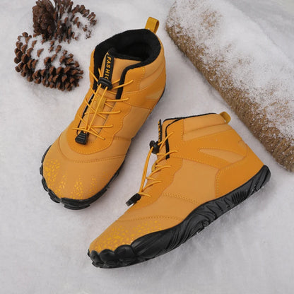 Barefoot Boots Women Winter Snow Boots for Men Plush Warm Ankle Shoes Non-slip Outdoor Waterproof Hiking Shoes Plus Size