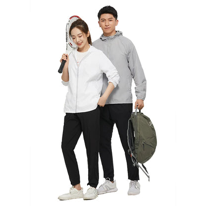 CHRLCK Men's Hiking Jackets Waterproof Women Sun Protection Windbreaker Camping Climbing Outdoor Coat Unisex Portable Clothes