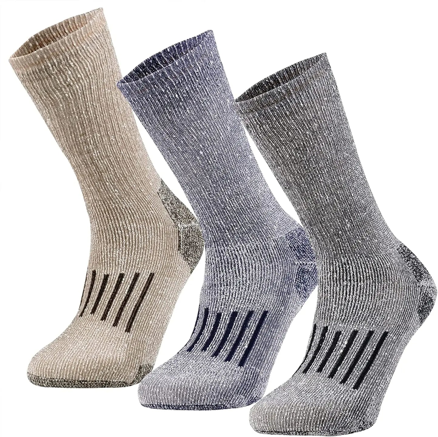 Unisex 80% Merino Wool Socks Hiking Thicken Warm Winter Sock Crew Compression Socks Moisture Wicking Soft Camping Cycling Socks