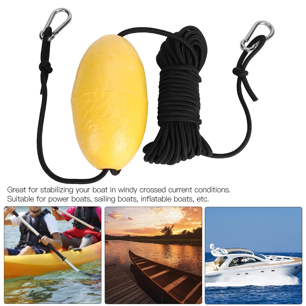 Canoe and Kayak Anchor Float Fishing Marker Buoy Rope Buoy for Water Activities Boats Swimming lanes Dock Drift Throw Line