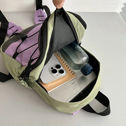 Korean Backpack for Girls 2025 New in Small Canvas Rucksack Women Students High Quality Mini Female Backpacks Outdoors Travel