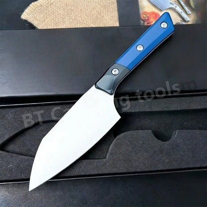 Fixed Blade Knife Outdoor Chef Knife D2 Steel Blade Camping Hiking Survival Tool for Adventurers EDC Utility Holiday Gifts