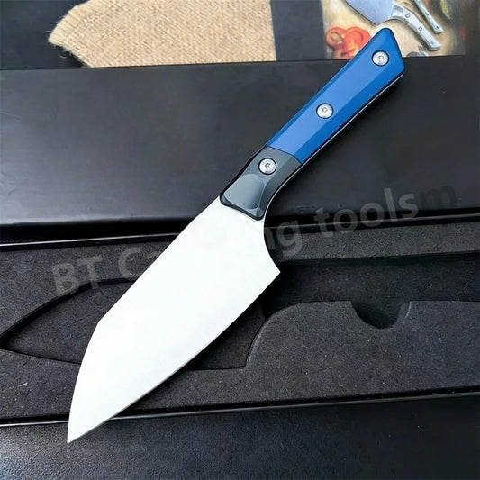 Fixed Blade Knife Outdoor Chef Knife D2 Steel Blade Camping Hiking Survival Tool for Adventurers EDC Utility Holiday Gifts