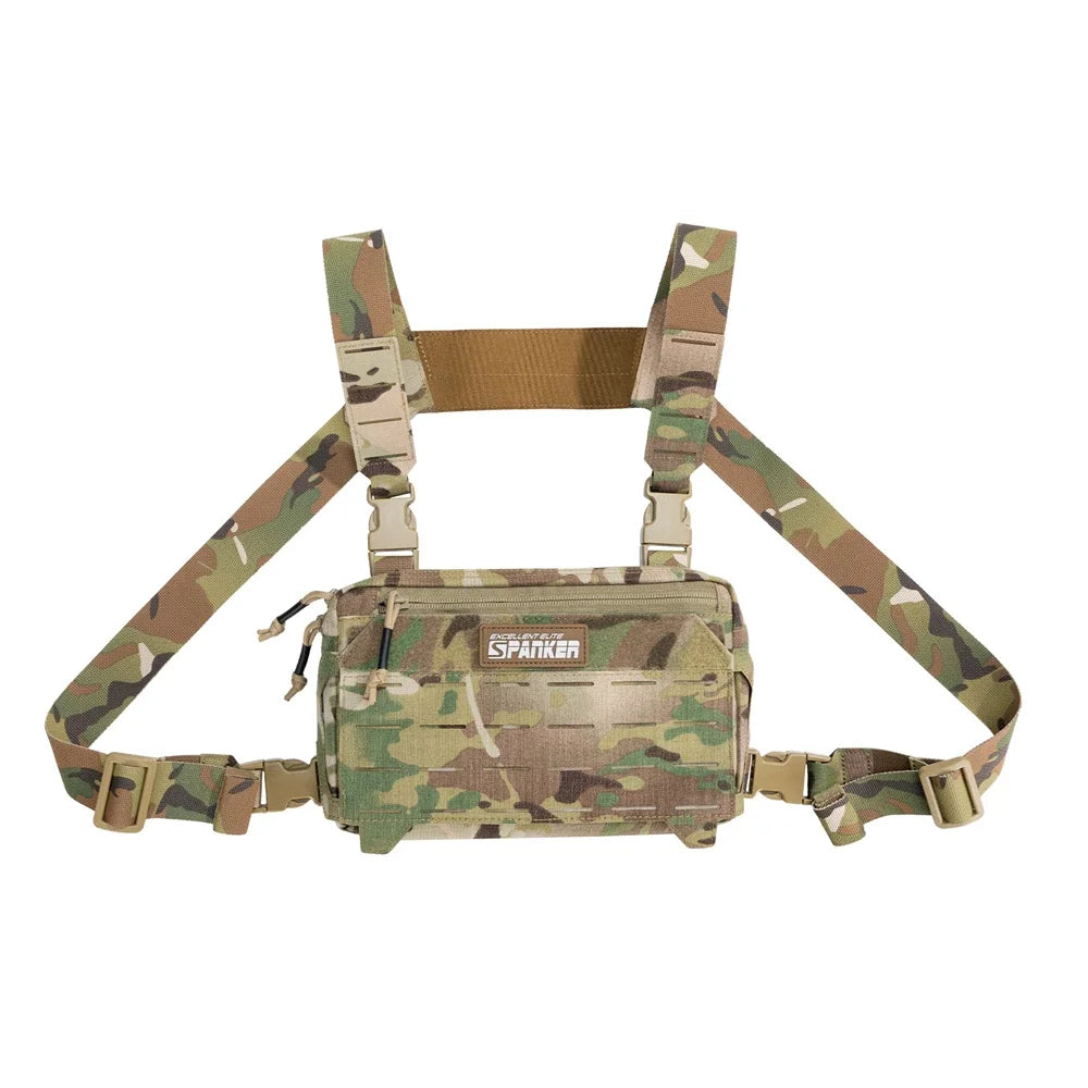 Tactical Chest Bags Hunting Vest Outdoor Camping Shoulder Backpack Men Motorcycle Bag Cycling Climbing Belly Fanny Pack Bike