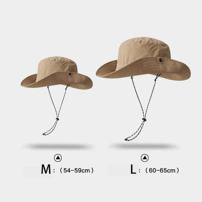Hiking Hat Western Cowboy Hat Bucket Hat Men Women Sun Protection Outdoor Summer Visor Hat Folding Storage Hiking Hat Caps