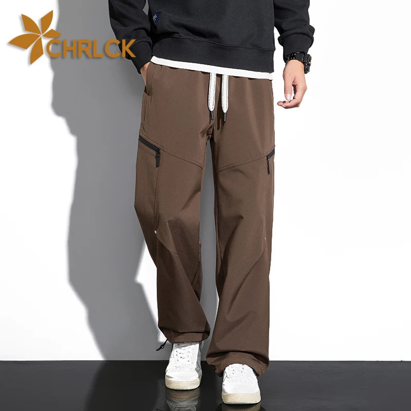 CHRLCK Men's Waterproof Hiking Pants Quick Drying Fashion Cargo Pants Breathable Trousers Fishing Camping Outdoor Sport Pants