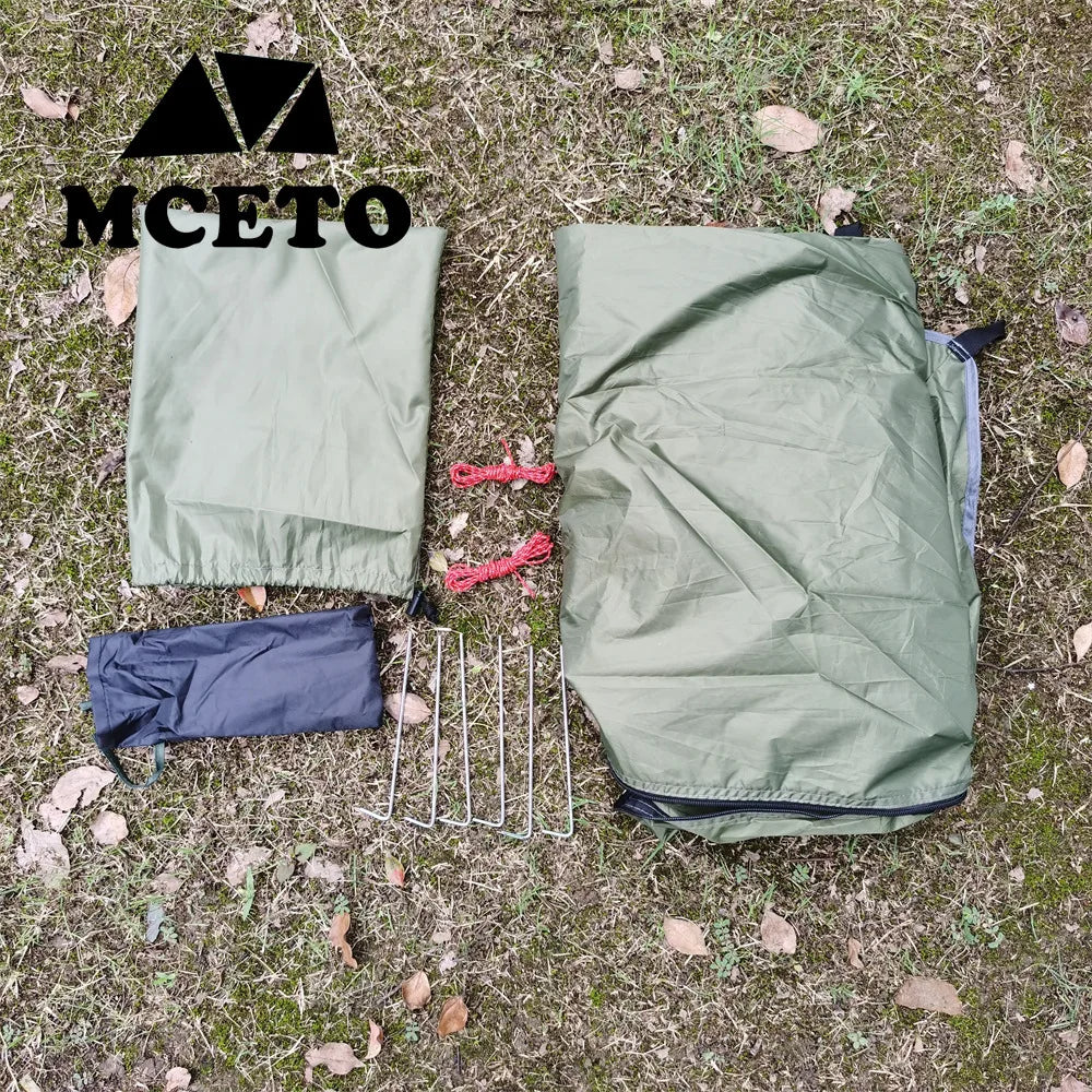 One person Sleeping Bag Tent Rodless Pocket Ultralight Backpacking Outdoor Camping Sleeping Mesh Tent Inside Tent Mosquito Net