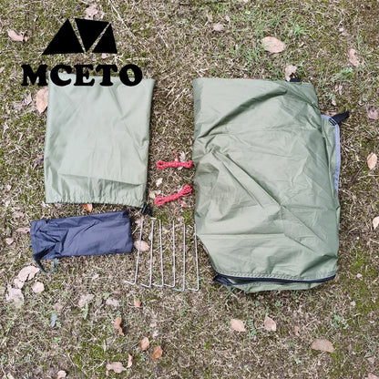 One person Sleeping Bag Tent Rodless Pocket Ultralight Backpacking Outdoor Camping Sleeping Mesh Tent Inside Tent Mosquito Net
