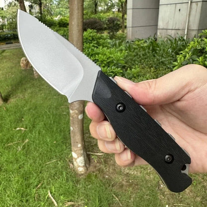 BM 15017 High-hardness Fixed Blade with 8Cr13Mov Steel Blade and G10 Handle Outdoor Camping Hiking EDC Practical Cutting Knife