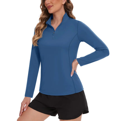 TACVASEN UPF 50+ Quick Dry Long Sleeve T Shirts Womens Anti UV/Sun Protection Shirts Running Hiking Fishing T-Shirts Outdoor