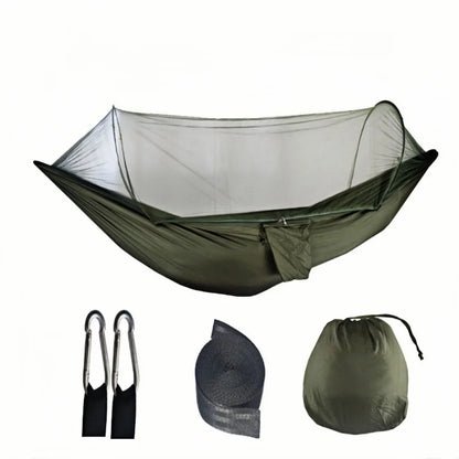 Portable outdoor camping hammock, equipped with mosquito net, lightweight bed, camping net, sleeping tent, camping equipment