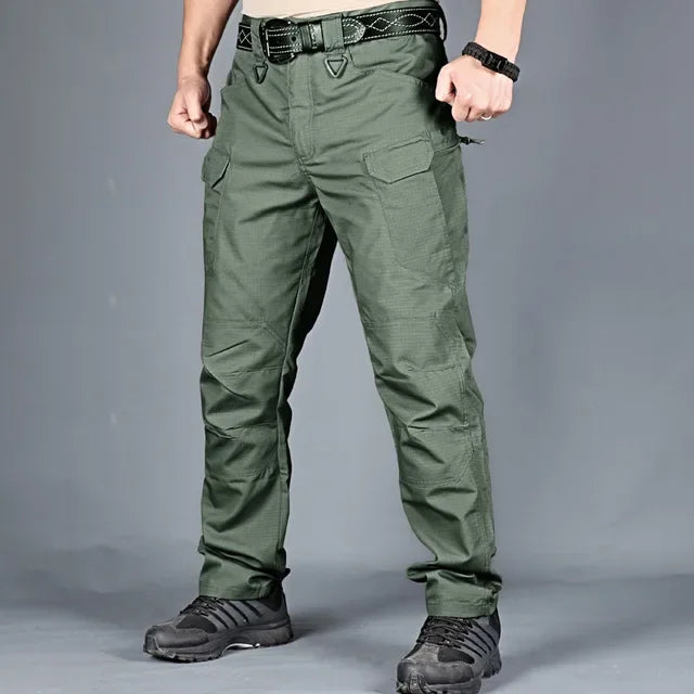 Men Multi-Pockets Cargo Pants Quick Dry Outdoors Sports Tactical Trousers Camouflage black Trousers for Travel Hiking climb