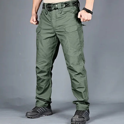 Men Multi-Pockets Cargo Pants Quick Dry Outdoors Sports Tactical Trousers Camouflage black Trousers for Travel Hiking climb