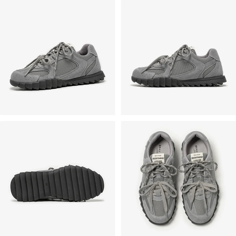 BEAUTODAY Casual Sneakers Women Mesh Patchwork Lace Up Ballet German Trainers Outdoors Ladies Sports Shoes Handmade 29935