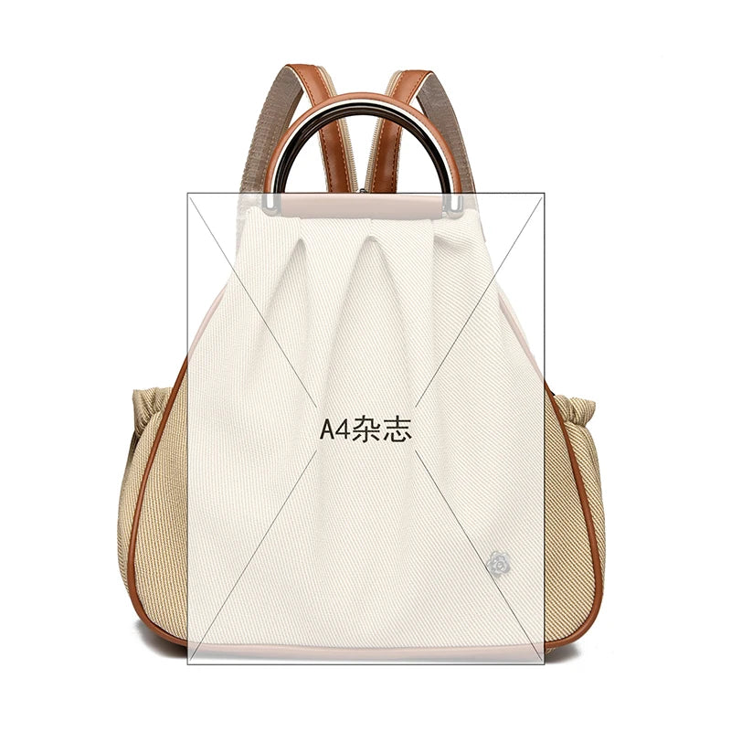 Women Large Capacity Nylon Lightweight Travel Bag Teenager Girls Backpack Anti-Theft Design for Hiking Commuting School Backbag