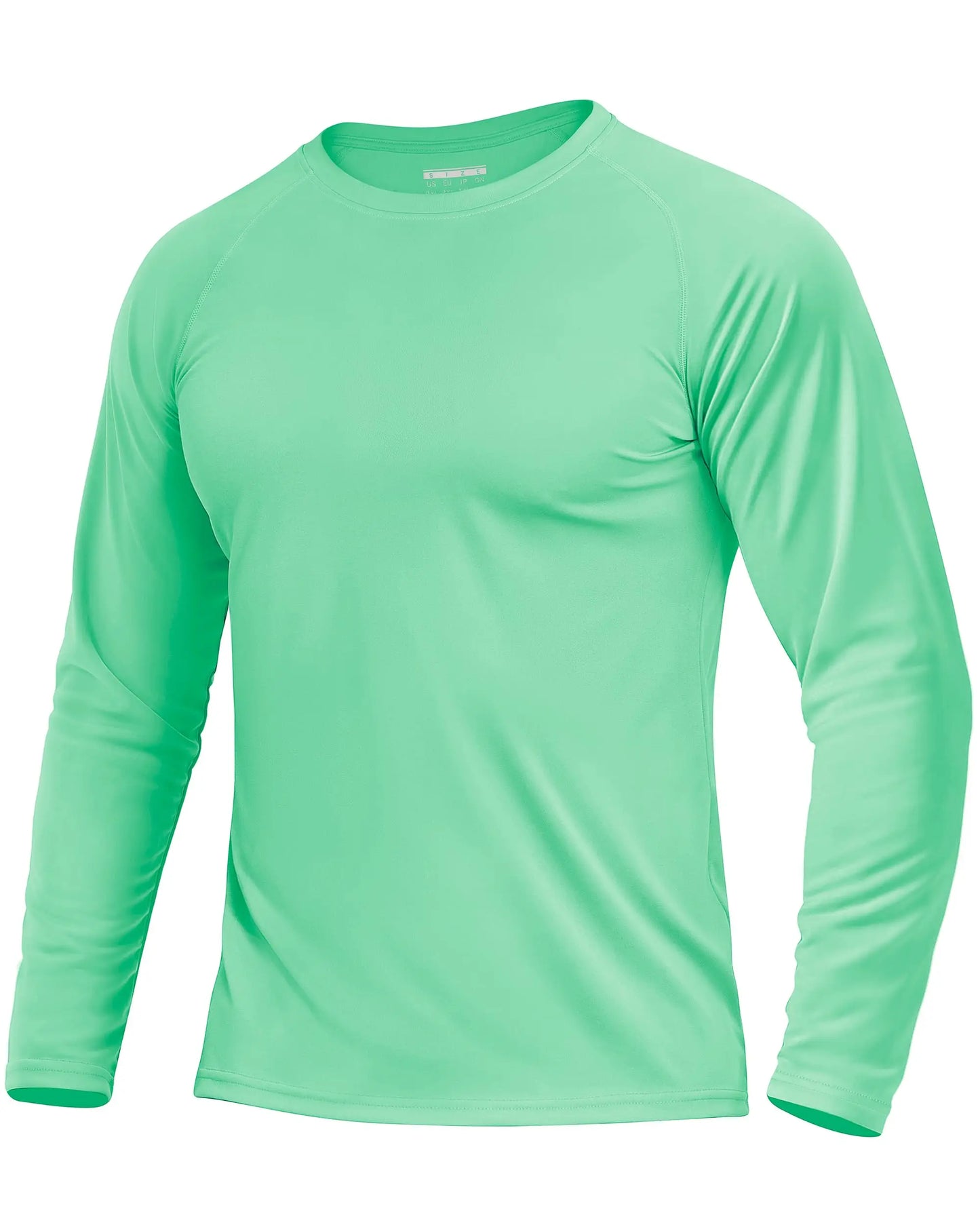 KEFITEVD Men's UPF 50+ Quick Dry Long Sleeve T-Shirts Men Sun Protection Outdoor Fishing Hiking T-Shirts UV Block Shirts Tops