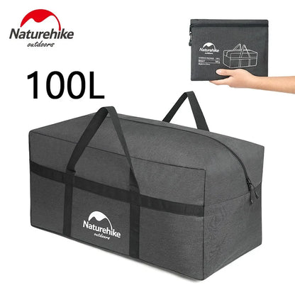 Naturehike Folding Large Capacity Storage Bags Ultralight Pack Handle Camping Duffel Bag Portable Hiking Travel Totes 100L 45L